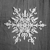Just Something I Made Paper Snowflakes